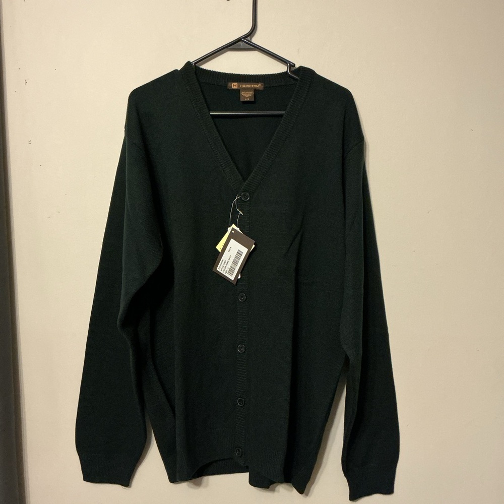 Harriton Dark Navy Cardigan